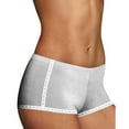 thumbnail image 1 of Women's Maidenform DM0021 One Fab Fit Cotton Boyshort Panty with Lace (Grey Heather/White 5), 1 of 4