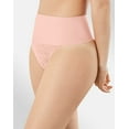 thumbnail image 1 of Maidenform Shaping Thong Panty Cool Comfort Black Lace Underwear SmoothTec, 1 of 3