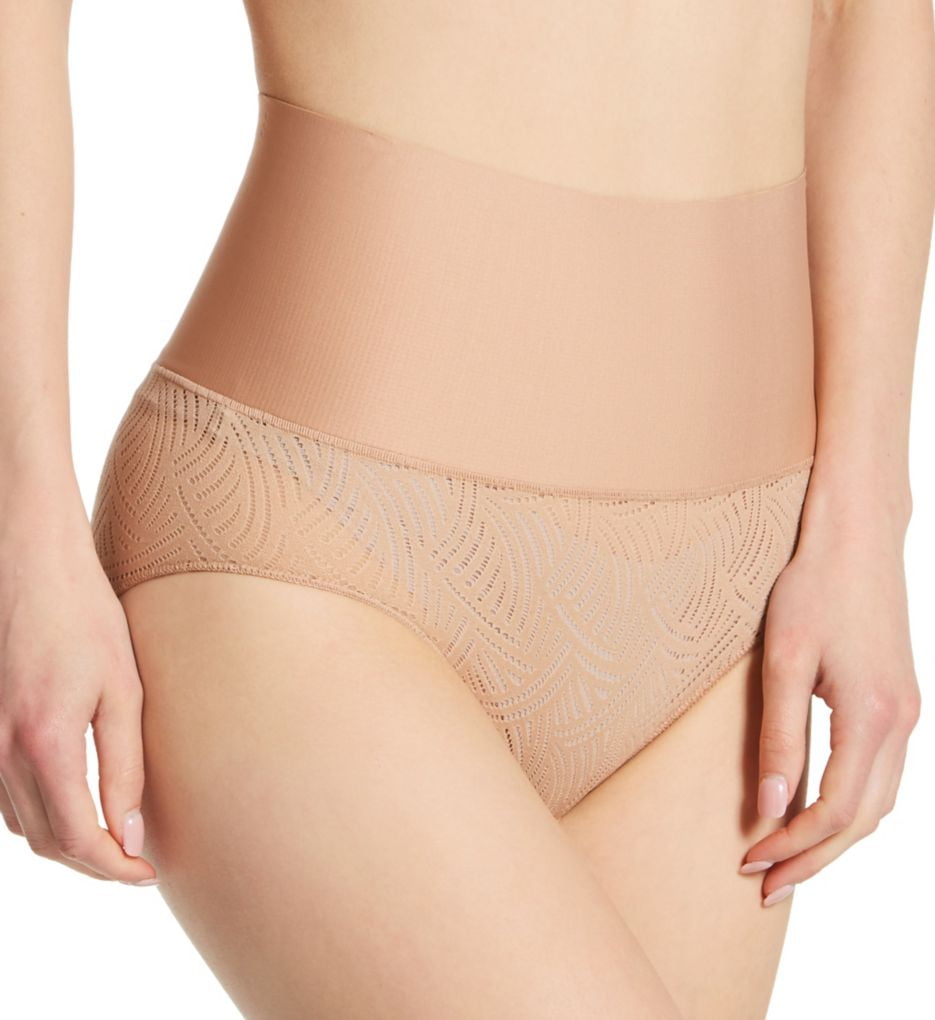 Women's Maidenform DM0051 Tame Your Tummy Brief Panty (Beige Swing Lace M)