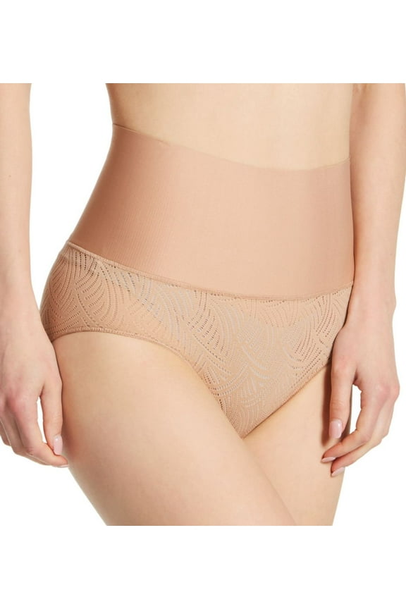 Women's Maidenform DM0051 Tame Your Tummy Brief Panty (Beige Swing Lace XL)