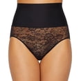 thumbnail image 1 of Women's Maidenform DM0051 Tame Your Tummy Brief Panty (Black W/ Black Lace 2X), 1 of 5