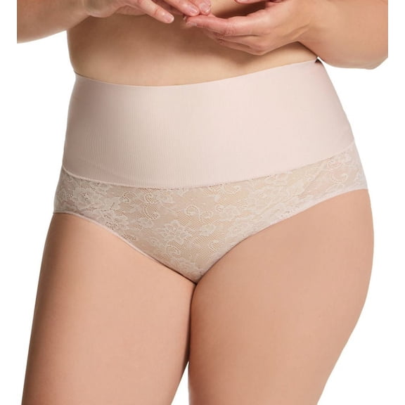 Women's Maidenform DM0051 Tame Your Tummy Brief Panty (Sandshell 2X)