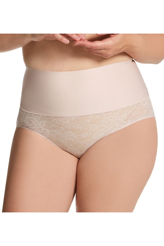 Women's Maidenform DM0051 Tame Your Tummy Brief Panty (Sandshell M)