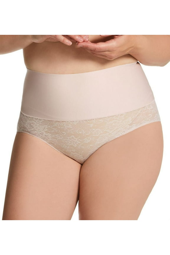 Women's Maidenform DM0051 Tame Your Tummy Brief Panty (Sandshell XL)