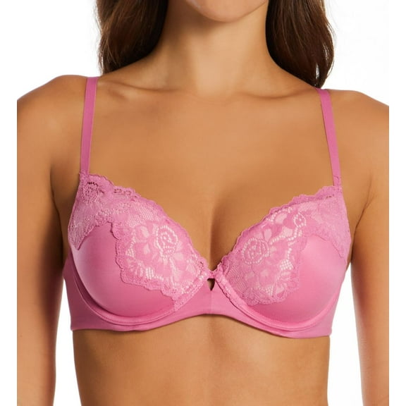 Women's Maidenform DM1195 Comfort Devotion Love Your Lift Underwire Bra (Cheery Rose 36C)