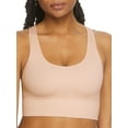 thumbnail image 1 of Women's Maidenform DM2304 Pure Comfort Feel Good Seamless Crop Tank Bra (Sand shell 2X), 1 of 3