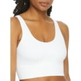 thumbnail image 1 of Women's Maidenform DM2304 Pure Comfort Feel Good Seamless Crop Tank Bra (White L), 1 of 3