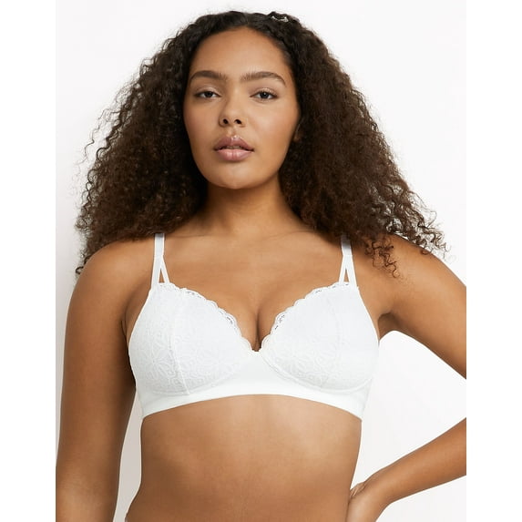 Maidenform M Soft Support Wireless Bralette White S Women's