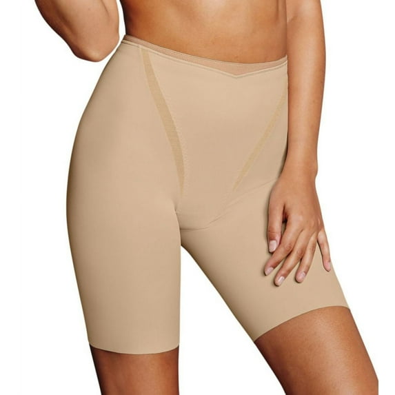 Women's Maidenform DM5005 Firm Foundations Thigh Slimmer (Latte Lift 2X)