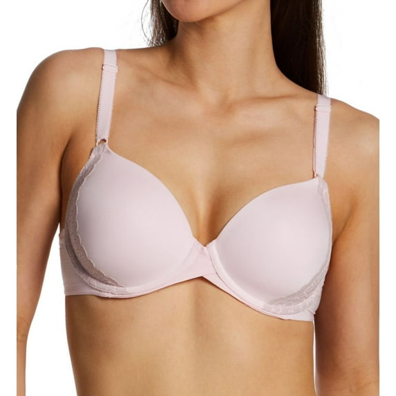 Women's Maidenform DM7543 One Fabulous Fit 2.0 Tailored Demi T-Shirt Bra (Ballerina Slipper/Glos 34A)