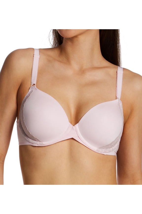 Women's Maidenform DM7543 One Fabulous Fit 2.0 Tailored Demi T-Shirt Bra (Ballerina Slipper/Glos 36C)