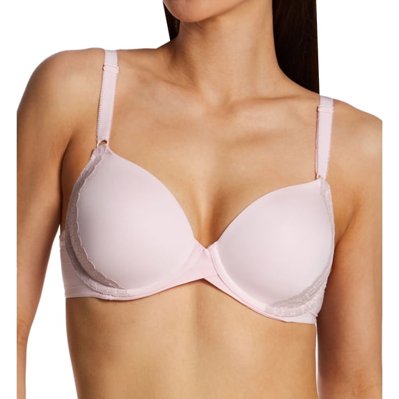 Women's Maidenform DM7543 One Fabulous Fit 2.0 Tailored Demi T-Shirt Bra (Ballerina Slipper/Glos 38B)