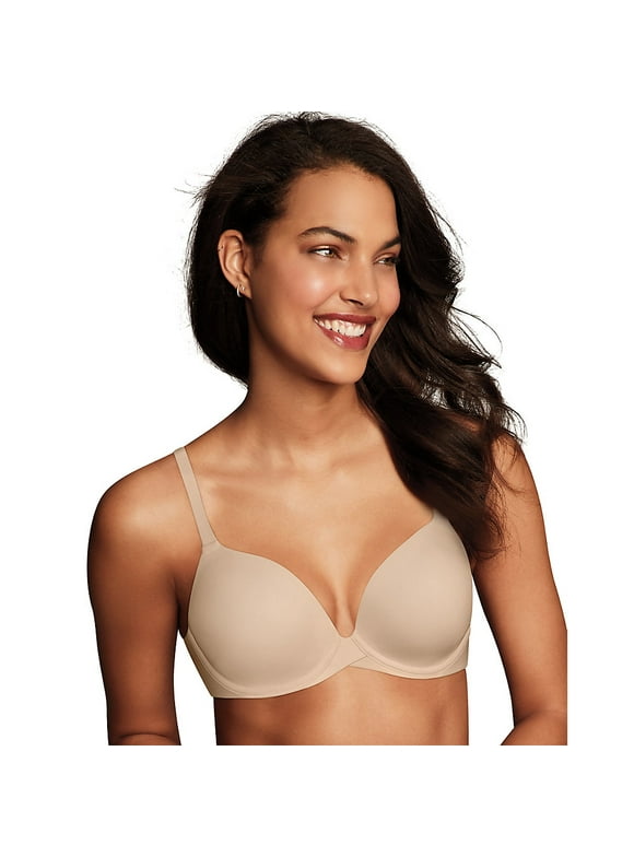 Women's Maidenform DM7543 One Fabulous Fit 2.0 Tailored Demi T-Shirt Bra (Paris Nude 36C)