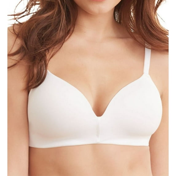 Women's Maidenform DM7546 One Fabulous Fit 2.0 Tailored Wireless Bra (White 42C)