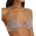 thumbnail image 1 of Women's Maidenform DM7550 One Fabulous Fit 2.0 Modern Demi Racerback Bra (Washed Leopard Pink 34D), 1 of 2
