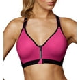thumbnail image 1 of Women's Maidenform DM7991 Secure Zip Front Underwire Racerback Sports Bra (Pinksicle/Black 38DD), 1 of 3
