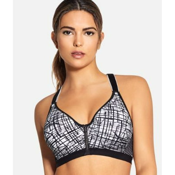 Women's Maidenform DM7991 Secure Zip Front Underwire Racerback Sports Bra