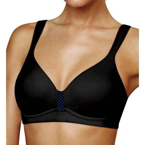 Women's Maidenform DM7992 Convertible Wirefree Sports Bra (Black/Bozetto Heather 36D)