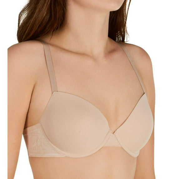 Women's Maidenform DM9410 Comfort Devotion Ultimate No-Show Underwire Bra (Paris Nude/Pearl 32A)