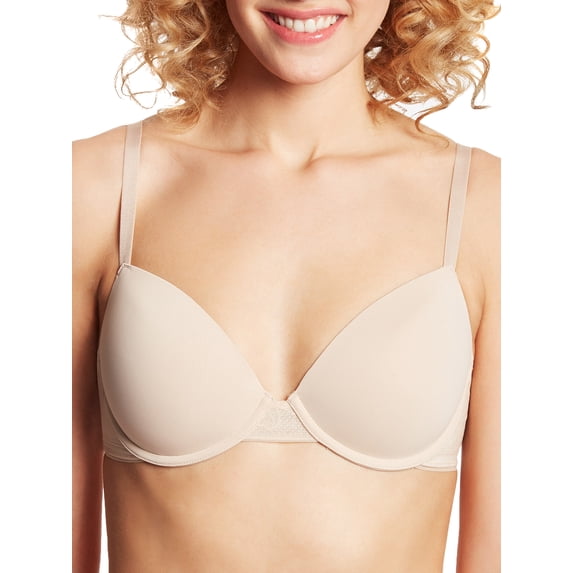 Women's Maidenform DM9410 Comfort Devotion Ultimate No-Show Underwire Bra (Paris Nude/Pearl 40D)