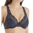 thumbnail image 1 of Women's Maidenform DM9600 Modern Beauty Lace Unlined Underwire Bra (Navy w/ Black Cross 40DD), 1 of 2