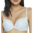 thumbnail image 1 of Women's Maidenform DM9900 Love The Lift Push Up & In Lace Demi Bra (Blue Whimsy White 34C), 1 of 2