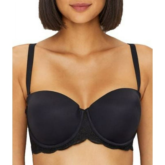 Women's Maidenform DM9905 Love The Lift Multi Way Embellished Balconette Bra (Black 36C)