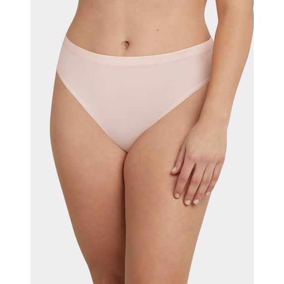 Maidenform Women's Barely There Invisible Look Hi Leg Panty, DMBTHB, Sheer Pale Pink, 7