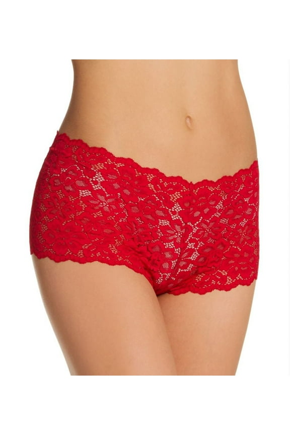 Women's Maidenform DMCLBS Sexy Must Haves Lace Cheeky Boyshort Panty (Crimson Sunset 8)
