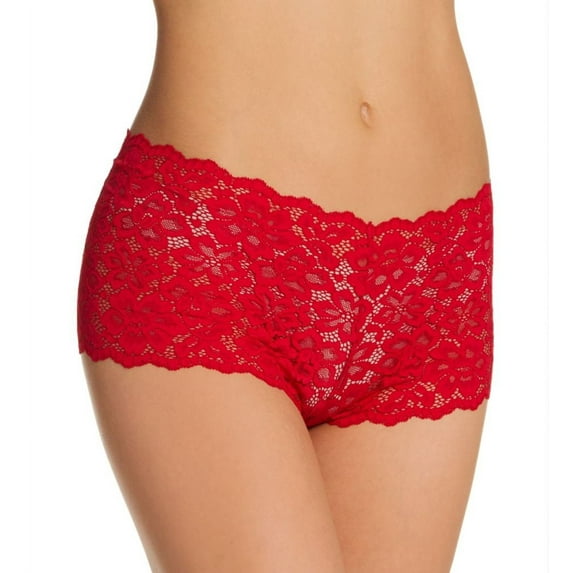 Women's Maidenform DMCLBS Sexy Must Haves Lace Cheeky Boyshort Panty (Crimson Sunset 9)