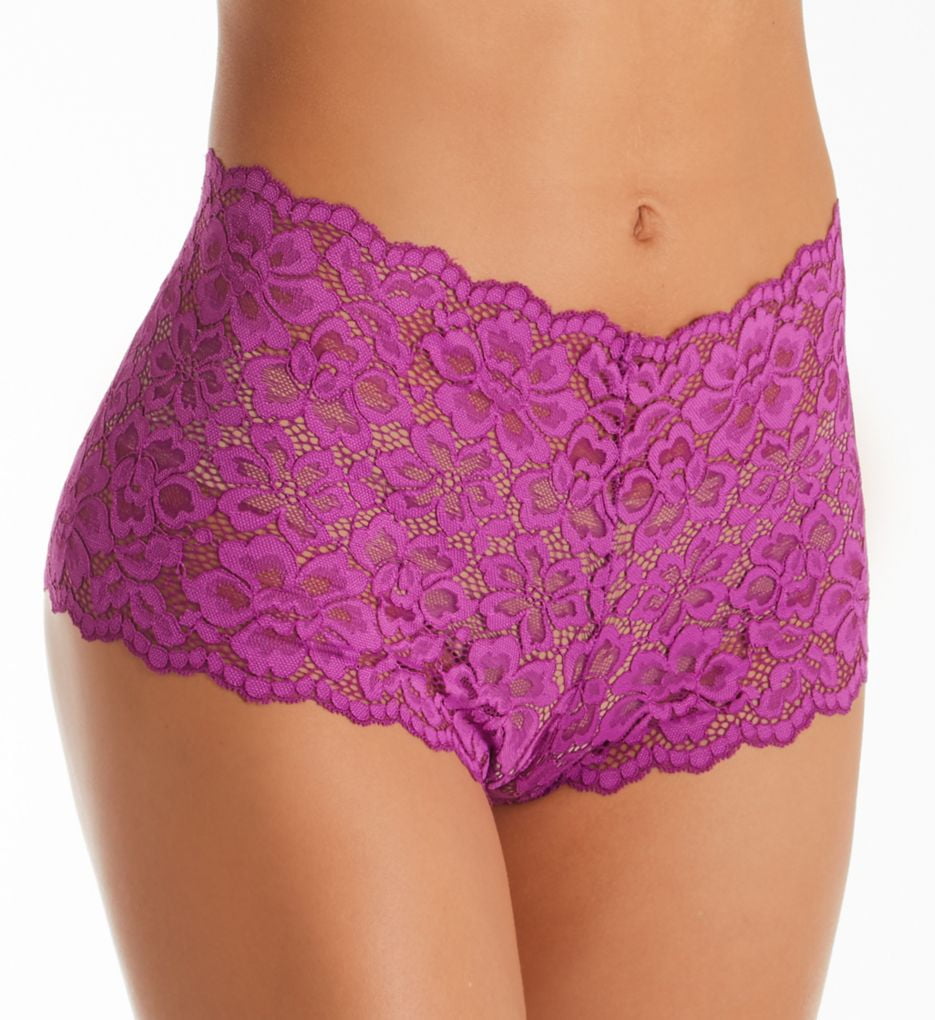 Maidenform Sexy Lace Cheeky Boyshorts Panty DMCLBS 7 L Lilac Purple FREE  S&H