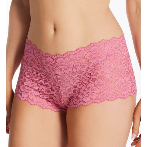 Women's Maidenform DMCLBSL Sexy Must Haves Lace Cheeky Boyshort Panty (Cheery Rose 6)