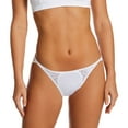 thumbnail image 1 of Women's Maidenform DMECBK Eco Lace String Bikini Panty (White 2X), 1 of 4