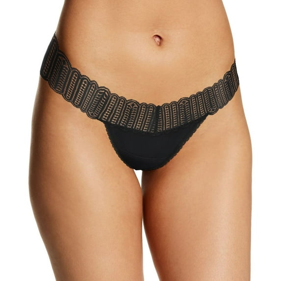 Women's Maidenform DMESLT Sexy Must Haves Lace Thong (Black 7)