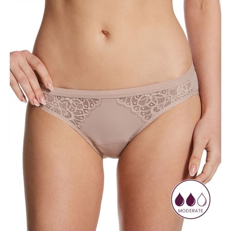 Women's Maidenform DMLBKM Bikini Moderate Flow Period Panty (Evening Blush L)