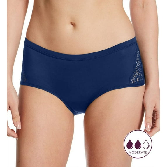 Women's Maidenform DMLBSM Hipster Moderate Flow Period Panty (Navy Eclipse XL)