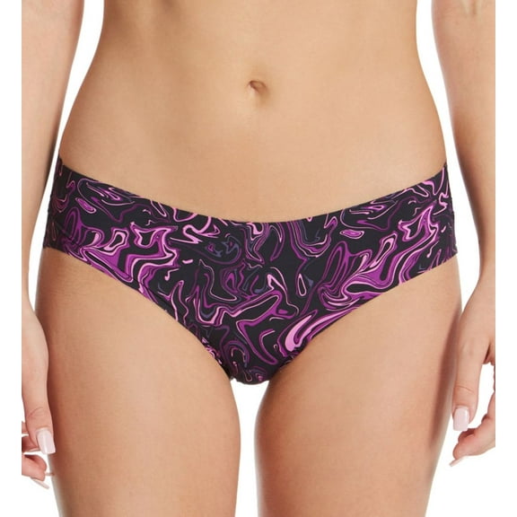 Women's Maidenform DMLCHP Flawless No Show Cheeky Hipster Panty (Paint Swirl Black 9)