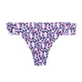 thumbnail image 1 of Women's Maidenform DMLCTG Flawless No Show Thong Panty (Leo Flrl Lilac Merngue 8), 1 of 2