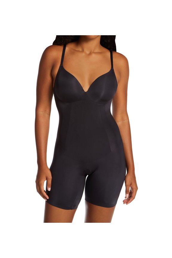 Women's Maidenform DMS089 All-in-One Body Shaper with Built in Bra (Black S)