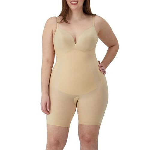 Women's Maidenform DMS089 All-in-One Body Shaper with Built in Bra (Transparent S)
