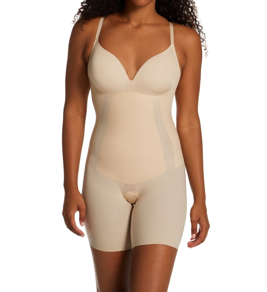 Women's Maidenform DMS089 All-in-One Body Shaper with Built in Bra ( Transparent XL) 