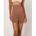 thumbnail image 1 of Maidenform Seamless Tummy Control Shapewear Thigh Slimmer Shorts Bronzed Chestnut S Women's, 1 of 4