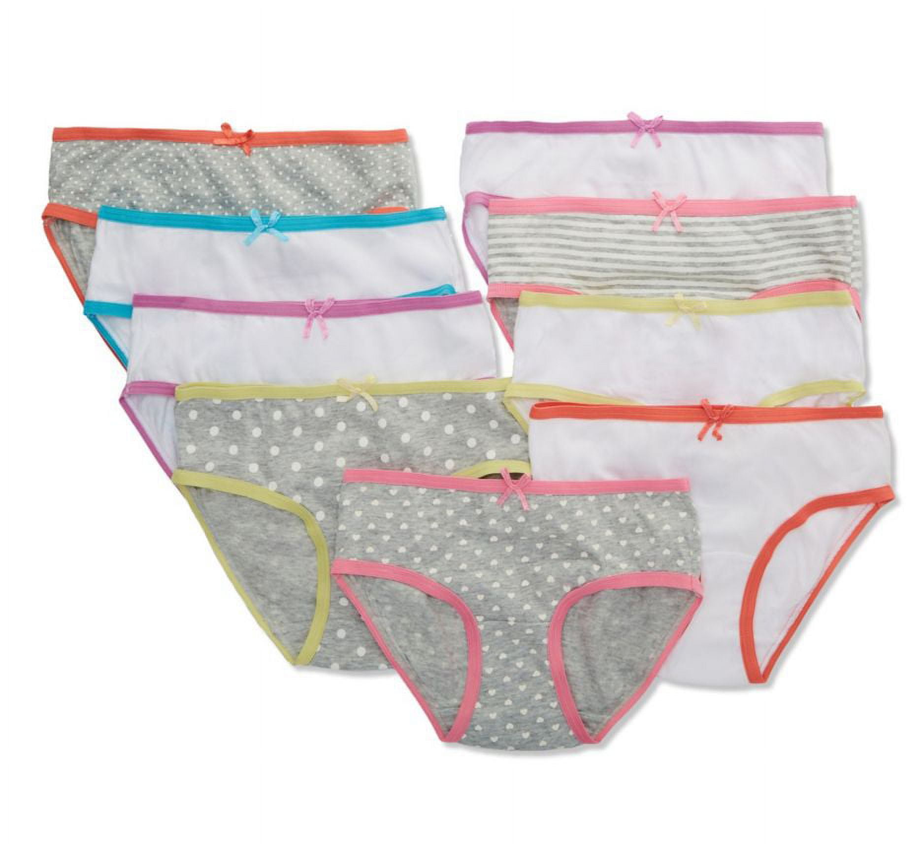 Jockey® Essentials Girls' Cotton Stretch Brief Panty- 3 Pack