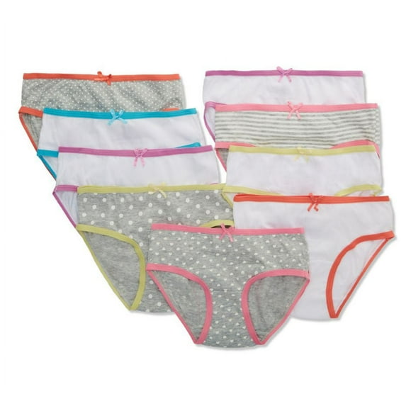 Women's Maidenform Girl 1270 Brief Panty - 9 Pack (Pop of Heathers 8)