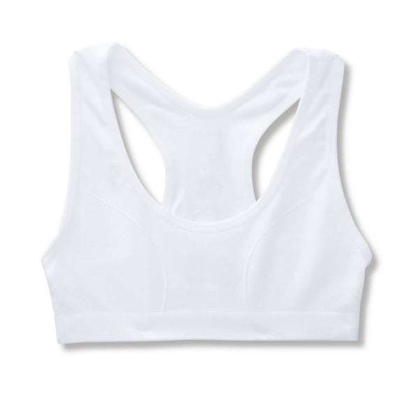 Women's Maidenform Girl H2581 Seamfree Sports Bra (White M)