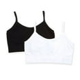 thumbnail image 1 of Women's Maidenform Girl H4324 Seamfree Reversible Scoop Neck Brami - 2 Pack (Black/White L), 1 of 2