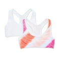 thumbnail image 1 of Women's Maidenform Girl H4348 Seamless Sports Bras - 2 Pack (Warm Diagonal/White S), 1 of 1