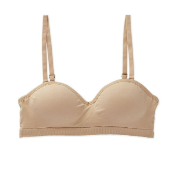 Women's Maidenform Girl H4392 Seamfree Molded Cup Hybrid Strapless Bandeau Bra