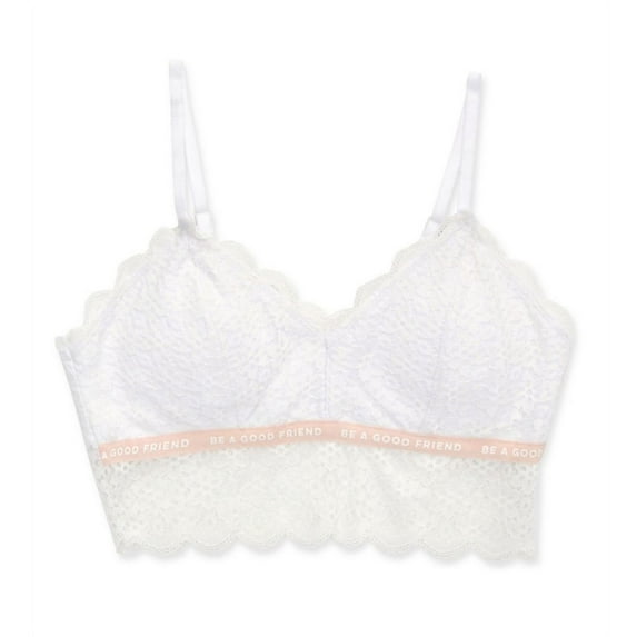 Women's Maidenform Girl MB2102 Allover Lace Bralette (White S)