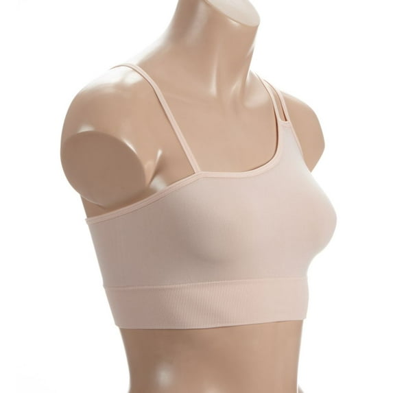 Women's Maidenform Girl MB2106 One Shoulder Crop Bra (Peachy Keen L)